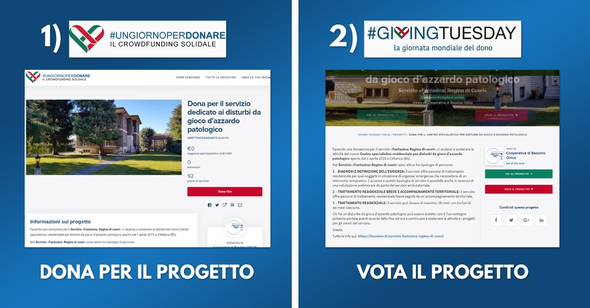 Dona e Vota per il nostro progetto!