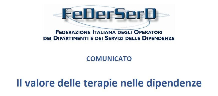 “Il valore delle terapie nelle dipendenze”