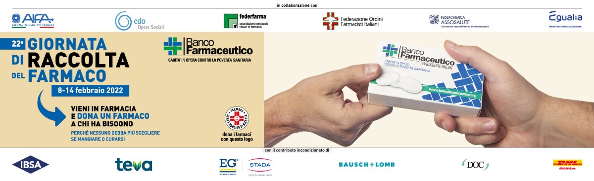 Torna la «Giornata di raccolta del farmaco»