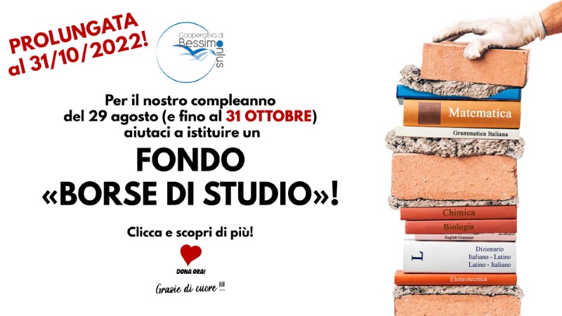 Termine prolungato al 31/10/2022!