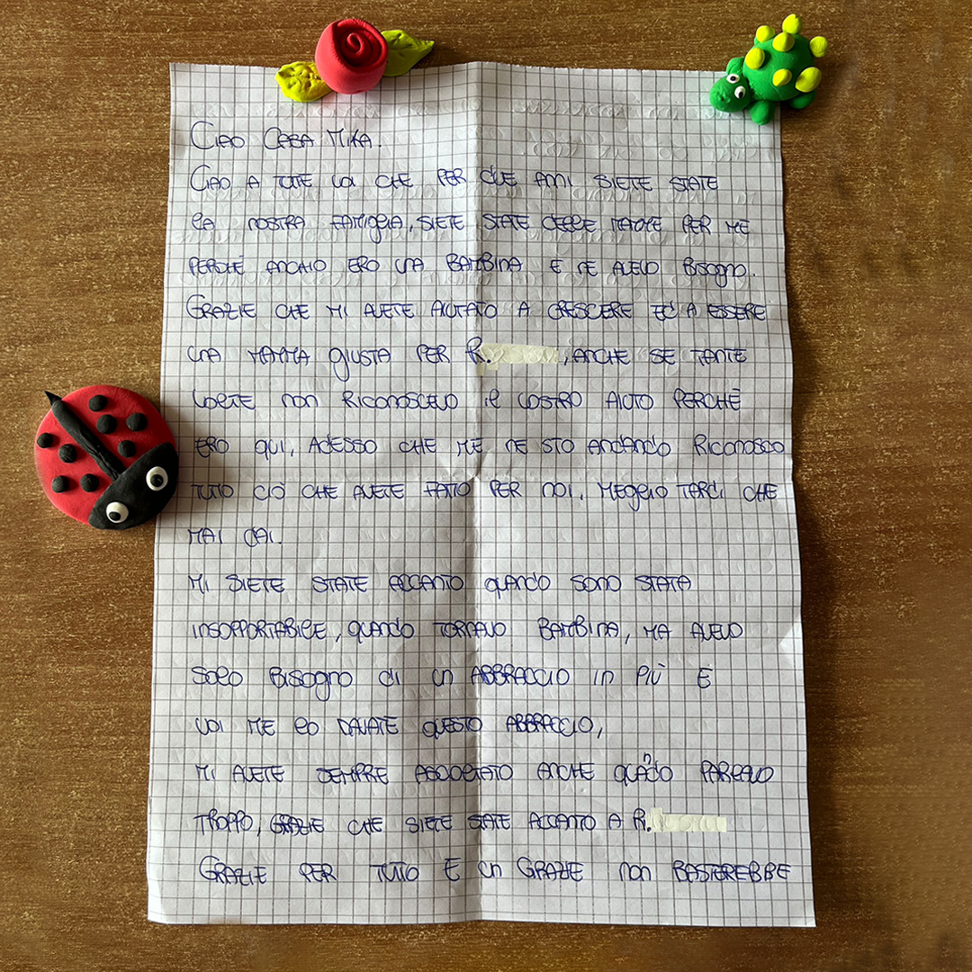 Una lettera per Casa Mika