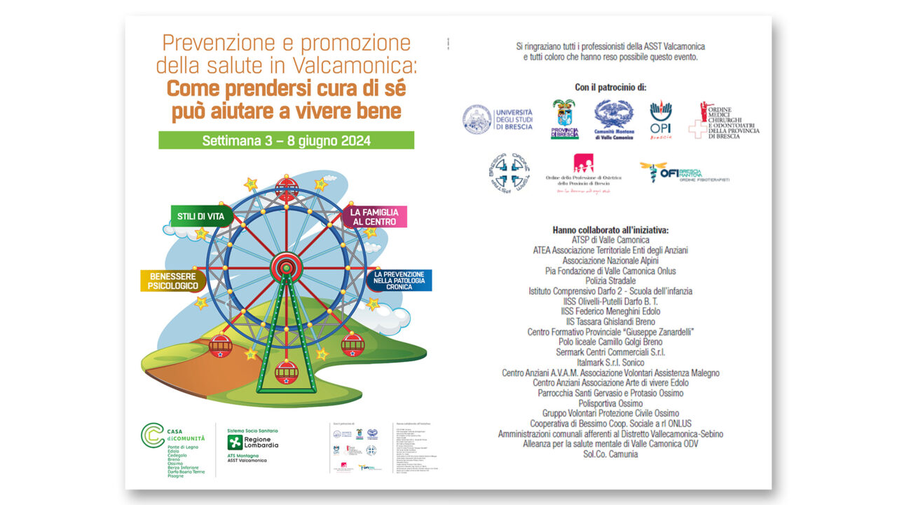 Saremo alla “Settimana della Prevenzione”