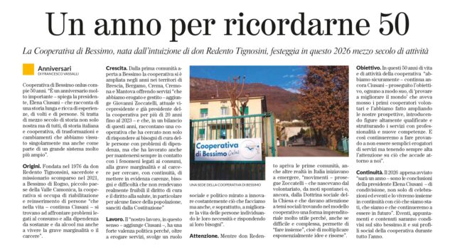 I nostri 50 anni su La Voce del Popolo I nostri 50 anni su La Voce del Popolo