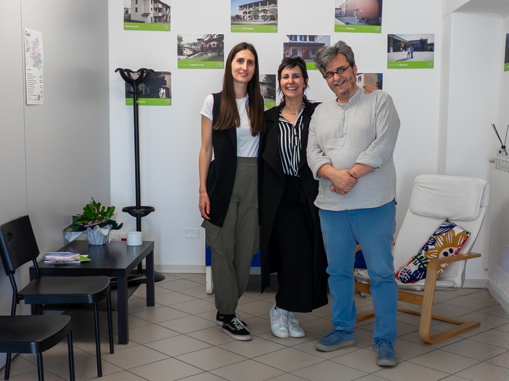 Una parte dello staff (Federica, Emliana, Marco)